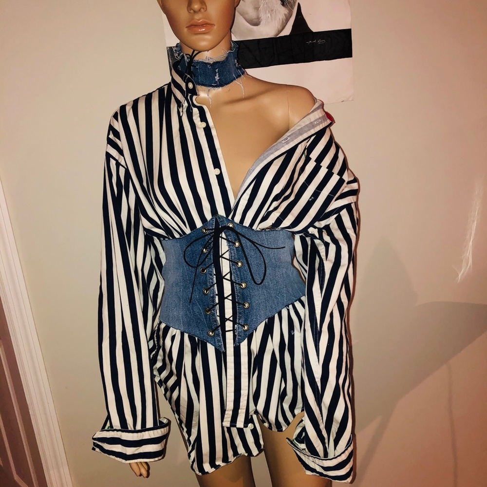 Denim Corset Belt